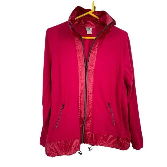 Chico’s Zenergy size L Becca fabric mix jacket in Berry - Picture 4 of 11